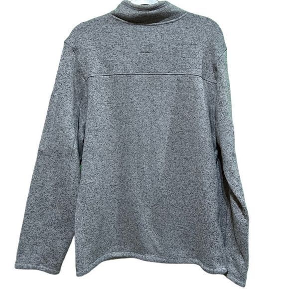 NWOT Simply Southern Men's Knit Quarter Zip Pullover Heather Gray Size Large - Picture 3 of 5